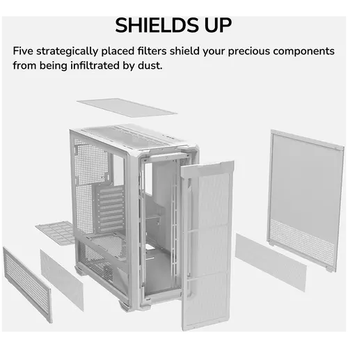 COUGAR MX600 PC Case, Mid Tower, White - image 17