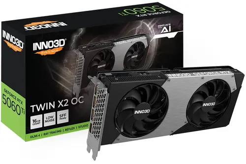 Видео карта, Inno3D GeForce RTX 5060 Ti 16GB GDDR7 Twin X2 OC