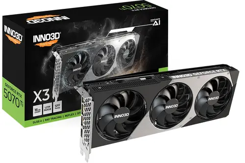 Видео карта, Inno3D GeForce RTX 5070 Ti 16GB GDDR7 X3