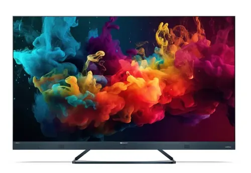 Телевизор, Sharp 50FQ5EG, 50" QLED  GOOGLE TV, 4K Ultra HD 144Hz Quantum Dot 3840x2160 Aluminium Slim Frameless, AQUOS AI, DVB-T/T2/C/S/S2, 500 NIT, Active Motion 1400, HARMAN/KARDON, HDR10, Dolby Atmos, Dolby Vision, DTS:X, Google Assistant, HDMI eARC, Mini Compos - image 1