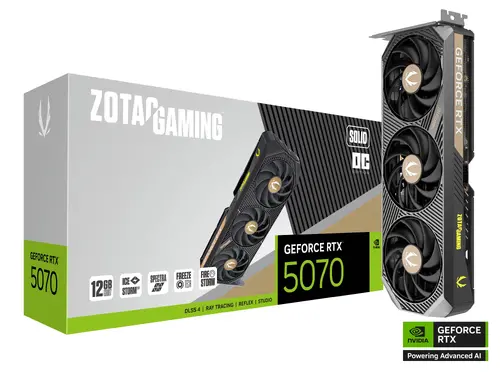 Видео карта ZOTAC GAMING RTX 5070 Solid OC 12GB GDDR7 - image 6