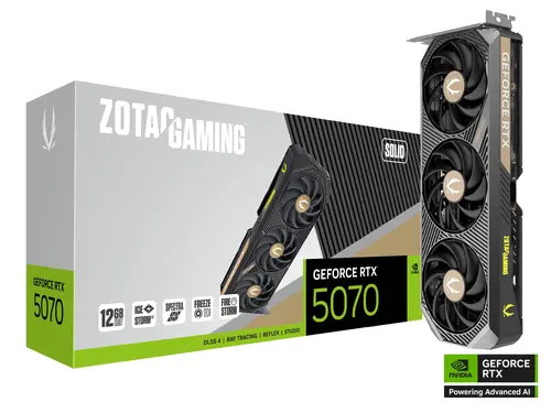 Видео карта ZOTAC GAMING RTX 5070 Solid 12GB GDDR7 - image 6