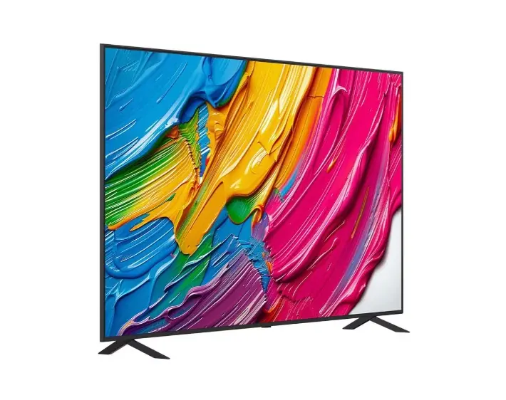 Телевизор, LG 86QNED80A3A, 86" 4K QNED HDR Smart TV, 3840x2160, DVB-T2/C/S2, Alpha 7 AI Processor, HDR10 / HLG, webOS 25 ThinQ, VRR / ALLM / HGiG, 4K Upscaling, WiFi 5, Voice Controll, Bluetooth 5.1, AirPlay 2, LAN, CI, HDMI, SPDIF, Google Cast, 2 pole Stand - image 1