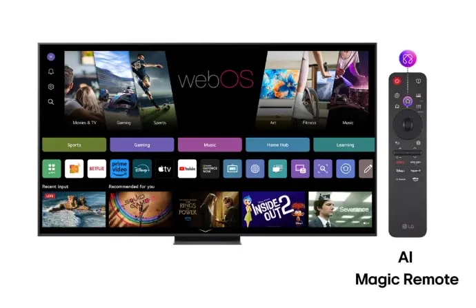 Телевизор, LG 86QNED86A3A, 86" 4K QNED HDR Smart TV, 3840x2160, 120Hz Native (VRR 144Hz), DVB-T2/C/S2, Alpha 8 AI Processor, HDR 10 PRO, webOS 25 ThinQ, 4K Upscaling, WiFi 5, Dolby Vision, Bluetooth 5.1, AirPlay 2, LAN, CI, HDMI, SPDIF, Stand - image 1