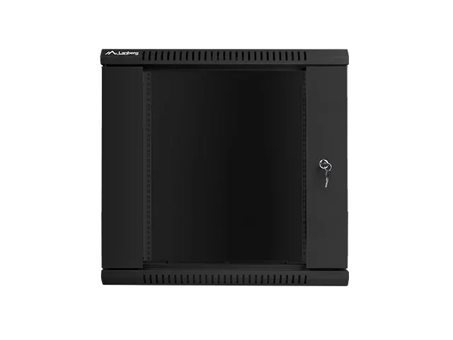 Комуникационен шкаф, Lanberg rack cabinet 19" wall-mount 12U / 600x600 for self-assembly (flat pack), black - image 1