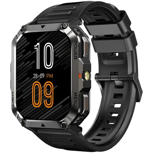 Blackview W70 Pro 2.01-inch TFT 280x320 Realtek 8763EWE 128MB/382KB 900mAh NO Charger IP68 100+ Sports Modes HR/SpO2/Sleep Monitor Bluetooth 5.2 Calling Zinc Alloy Black