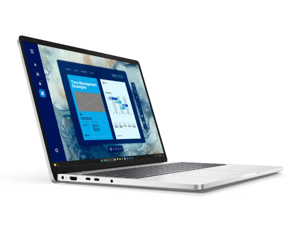 Лаптоп, Dell Pro 16 PC16250, Intel Ultra 5 235U vPro(R) (12 TOPS NPU, 12cores, up to 4.9 GHz), 16" FHD+(1920x1200) 300nits AG, 32 GB: 1x32 GB, DDR5, 5600 MT/s, 512 GB SSD, Intel Graphics, FHD HDR IR Cam and Mic, Wi-Fi 6E, FPR, Backlit Kb, Win11 Pro, Silver - image 1