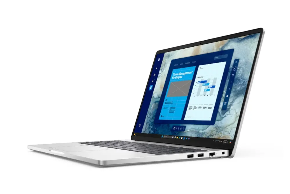 Лаптоп, Dell Pro 16 PC16250, Intel Ultra 5 235U vPro(R) (12 TOPS NPU, 12cores, up to 4.9 GHz), 16" FHD+(1920x1200) 300nits AG, 32 GB: 1x32 GB, DDR5, 5600 MT/s, 512 GB SSD, Intel Graphics, FHD HDR IR Cam and Mic, Wi-Fi 6E, FPR, Backlit Kb, Win11 Pro, Silver - image 2