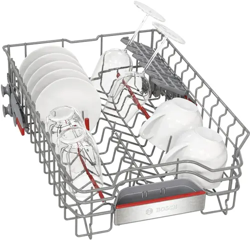 Съдомиялна, Bosch SPS6YMI14E SER6 Free-standing dishwasher 45cm, B, Zeolith, 8,5l, 10ps, 8p/5o, 43dB(B), Silence 41dB, 3rd drawer, inox, interior light, HC - image 3