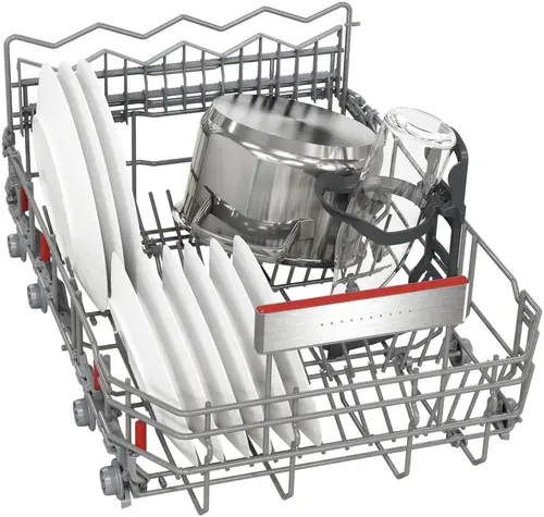 Съдомиялна, Bosch SPS6YMI14E SER6 Free-standing dishwasher 45cm, B, Zeolith, 8,5l, 10ps, 8p/5o, 43dB(B), Silence 41dB, 3rd drawer, inox, interior light, HC - image 4