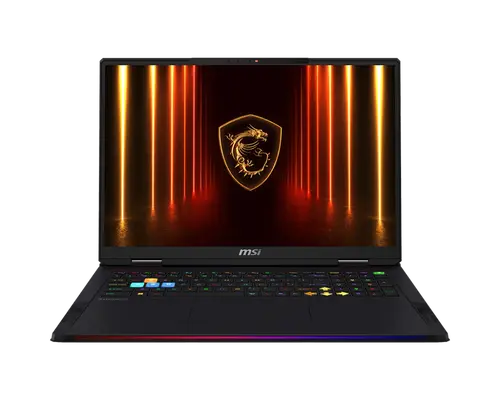 Лаптоп, MSI Raider A18 HX A9WIG, NVIDIA GeForce RTX 5080 16GB GDDR7 1334 AI TOPS, AMD Ryzen 9 9955HX3D (16C/32T Up to 5.4 GHz, 128 MB L3), 18" 16:10 UHD+ (3840x2400), MiniLED, 120Hz, 64GB DDR5 2x32 Up to DDR5-5600, 2TB Gen4x4 SSD, Wi-Fi 7, Windows 11 Home, 3.6kg