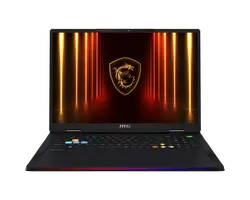 Лаптоп, MSI Raider A18 HX A9WIG, NVIDIA GeForce RTX 5080 16GB GDDR7 1334 AI TOPS, AMD Ryzen 9 9955HX3D (16C/32T Up to 5.4 GHz, 128 MB L3), 18