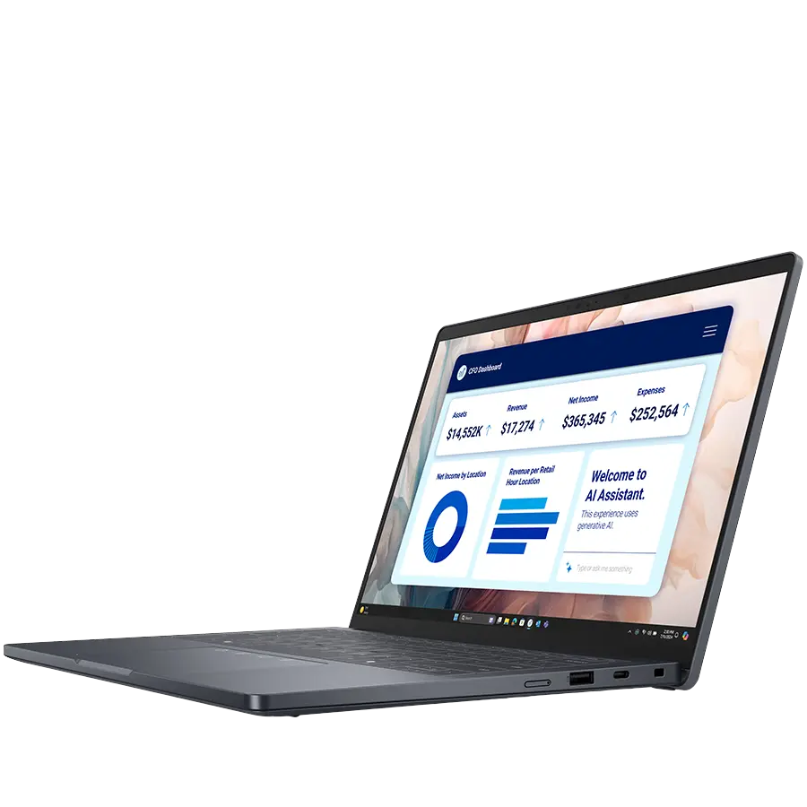 Dell Pro 14 Plus (PB14250), Intel Core Ultra 7 255U (12C, 8T, 12MB cache, up to 5.2GHz), 14.0"FHD(1920x1200) Non-Touch AG, 16GB (1x16GB) DDR5, 512GB M.2 SSD, Intel Graphics, WiFi+BT, HDR Cam+Mic, BG Backlit KBD, no FPR, Win 11 Pro, 3Y Basic onside - image 2