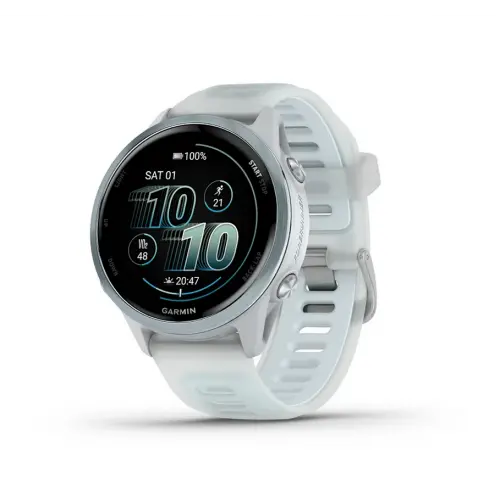 Garmin Forerunner® 570 - 42мм - Forerunner® 570 - 42мм - Cloud Blue Aluminium с Translucent Whitestone/Cloud Blue каишка 010-02970-01