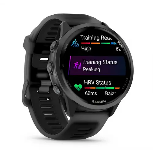 Garmin Forerunner® 570 - 47мм - Forerunner® 570 - 47мм - Slate Grey Aluminium с Translucent Black/Black каишка 010-02971-00 - image 2