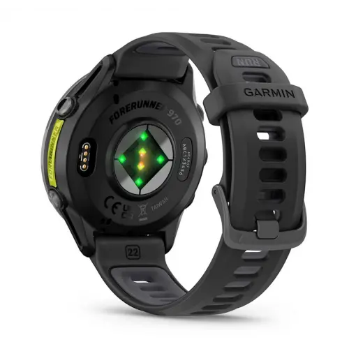Garmin Forerunner® 970 - Forerunner® 970 - Carbon Grey DLC Titanium с Black корпус и Black/Translucent Whitestone каишка 010-02969-10 - image 4
