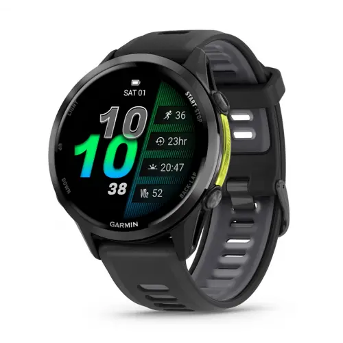 Garmin Forerunner® 970 - Forerunner® 970 - Carbon Grey DLC Titanium с Black корпус и Black/Translucent Whitestone каишка 010-02969-10