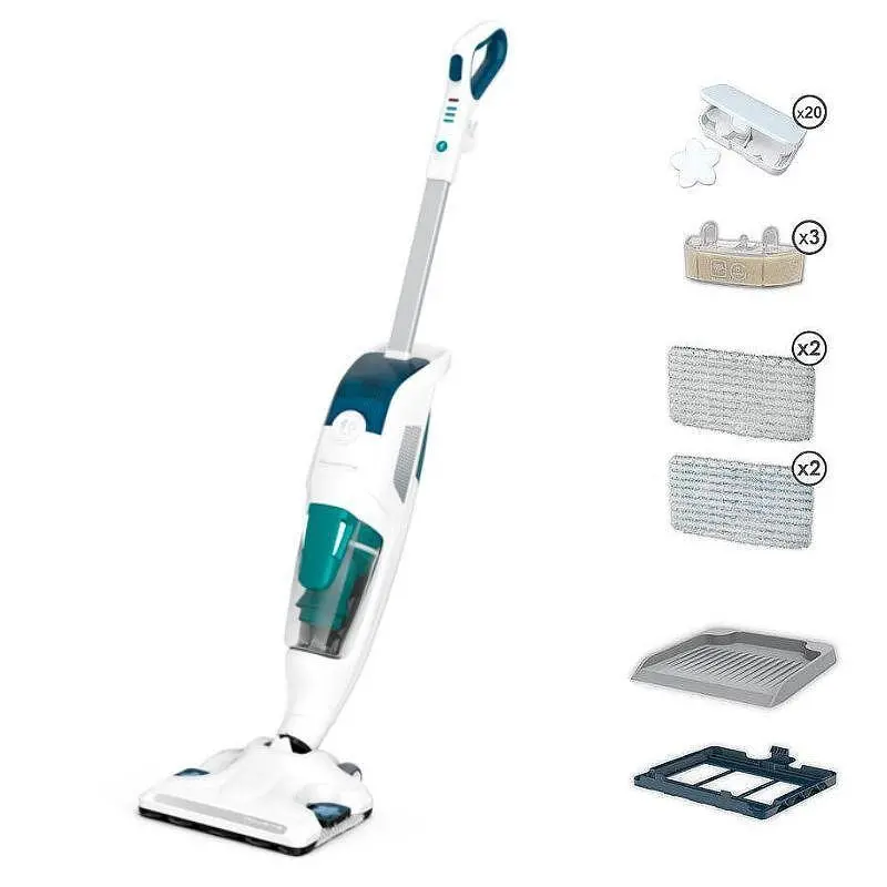 Aparat de curățat cu abur, ROWENTA RY7777WH CLEAN&STEAM REVOLUTION GREEN, Lavete din microfibră 2 'All floors' & 2 'Hard Spot', Cartuș de filtrare - image 6
