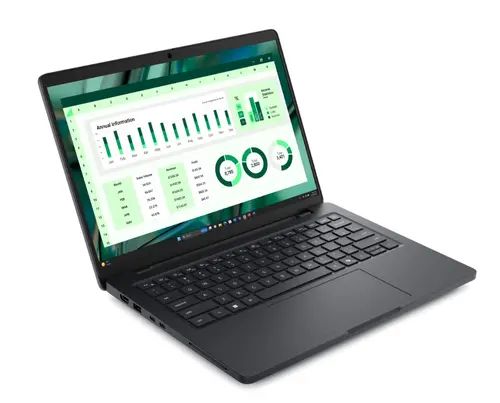 Лаптоп, Dell Pro Max 14 MC14250, Intel 7 255H (24MB, 16 cores, up to 5.10 GHz Turbo), 14.0" FHD+(1920x1200) 300nits AG, 16GB: 1x16GB, DDR5, 7500 MT/s, LPCAMM, 512GB, UMA Graphics, FHD+IR Cam, and Mic, Wi-Fi 7, FPR, Backlit Kb, Win11 Pro, Magnetite, 3Y PS - image 1
