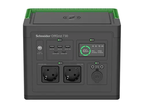 Преносима захранваща станция, Schneider OffGrid Portable Power Station 730, 738Wh Lithium-ion, 2 Schuko, Sinewave