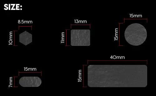 Pulsar универсални предварително изрязани грип ленти Supergrip Universal Grip Tape Precut Sheet - image 5