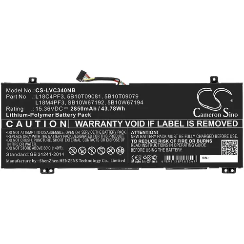 Батерия за лаптоп LENOVO IdeaPad C340-14API L18C4PF3 15.36V 2850mAh LiPo CAMERON SINO - image 2