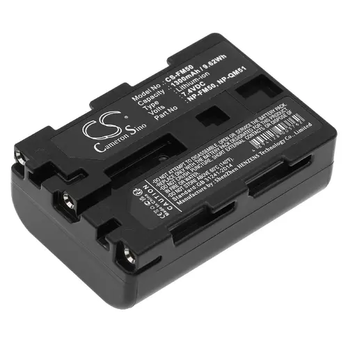 Baterie pentru aparat foto SONY NP FM50 LiIon 7.2V 1300mAh Cameron Sino - 1