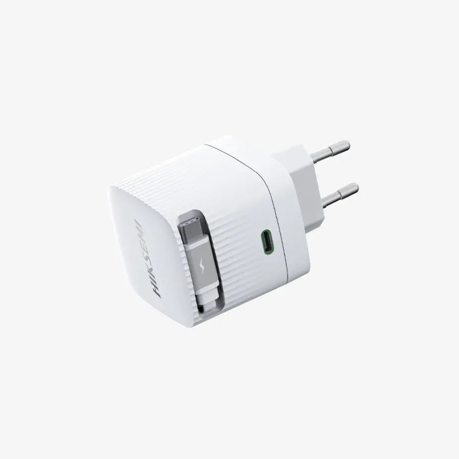 Зарядно устройство, HikVision GaN Fast Charger 2C 67W, USB-C retractable cable & USB C Port, Universal Compatibility (phones, tablets, laptops, switch and other devices), Portable - image 2