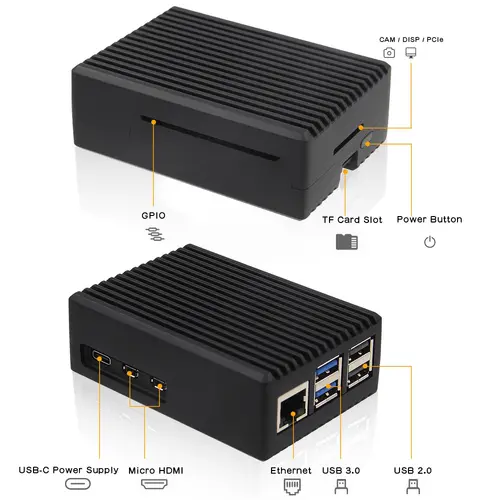 Carcasă Inter-Tech ODS-739 RASPBERRY - Negru - 4