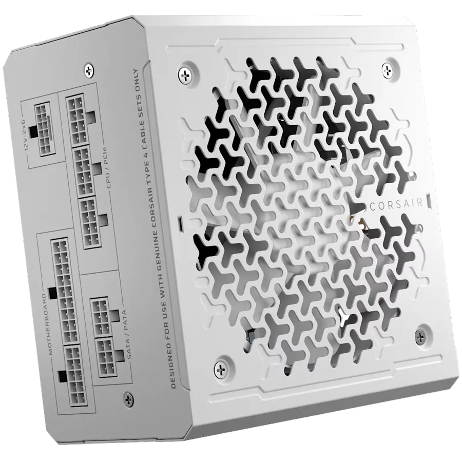 CORSAIR RM750e Λευκό, 750 Watt, Πιστοποίηση Cybenetics Gold, Πλήρως αρθρωτό