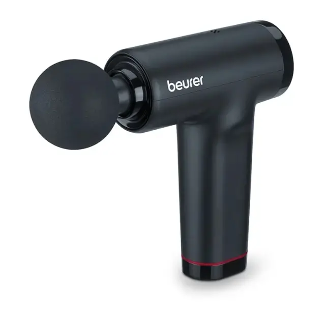 Συσκευή μασάζ, Beurer MG 89 MASSAGE GUN CompactPower, Αθόρυβο, ελαφρύ και εύχρηστο μασάζ βαθιών ιστών, 5 επίπεδα έντασης, 3 εξαρτήματα μασάζ