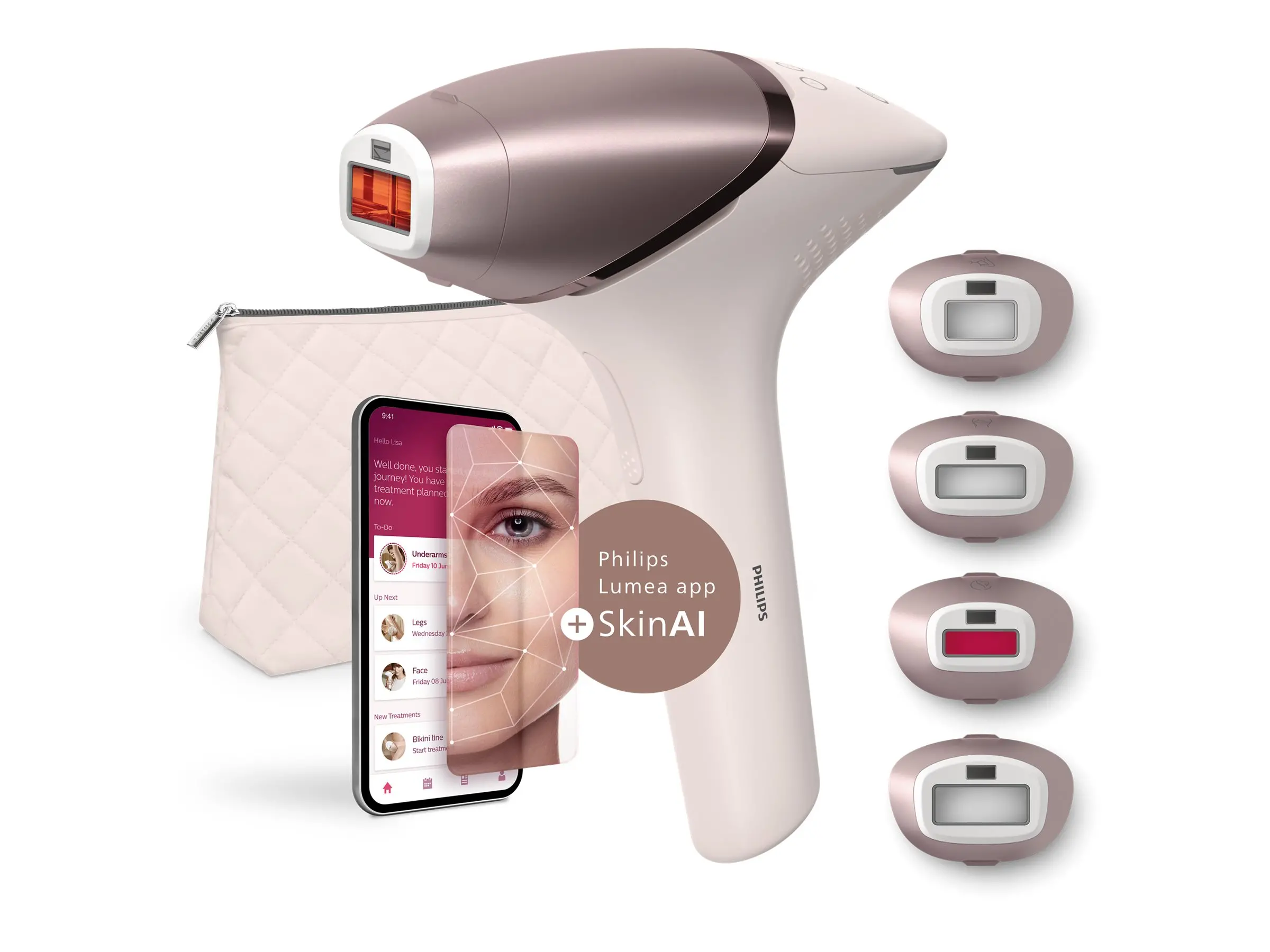 PHILIPS Система за премахване на окосмяване Lumea Prestige BRI977/00