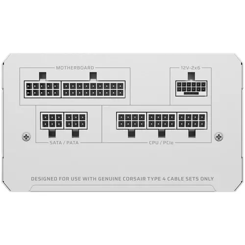 CORSAIR RM850e White, 850 Watt, Cybenetics Gold Certified, Fully Modular - image 2