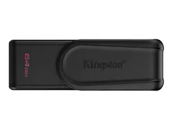 Kingston  64GB Portable USB 3.2 Gen 1 DataTraveler Exodia S (Black/Black)