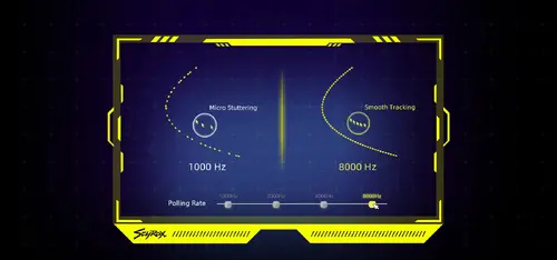 Scyrox професионална геймърска мишка V8 Yellow - Wireless Gaming Mouse - 8K Polling Rate - image 10