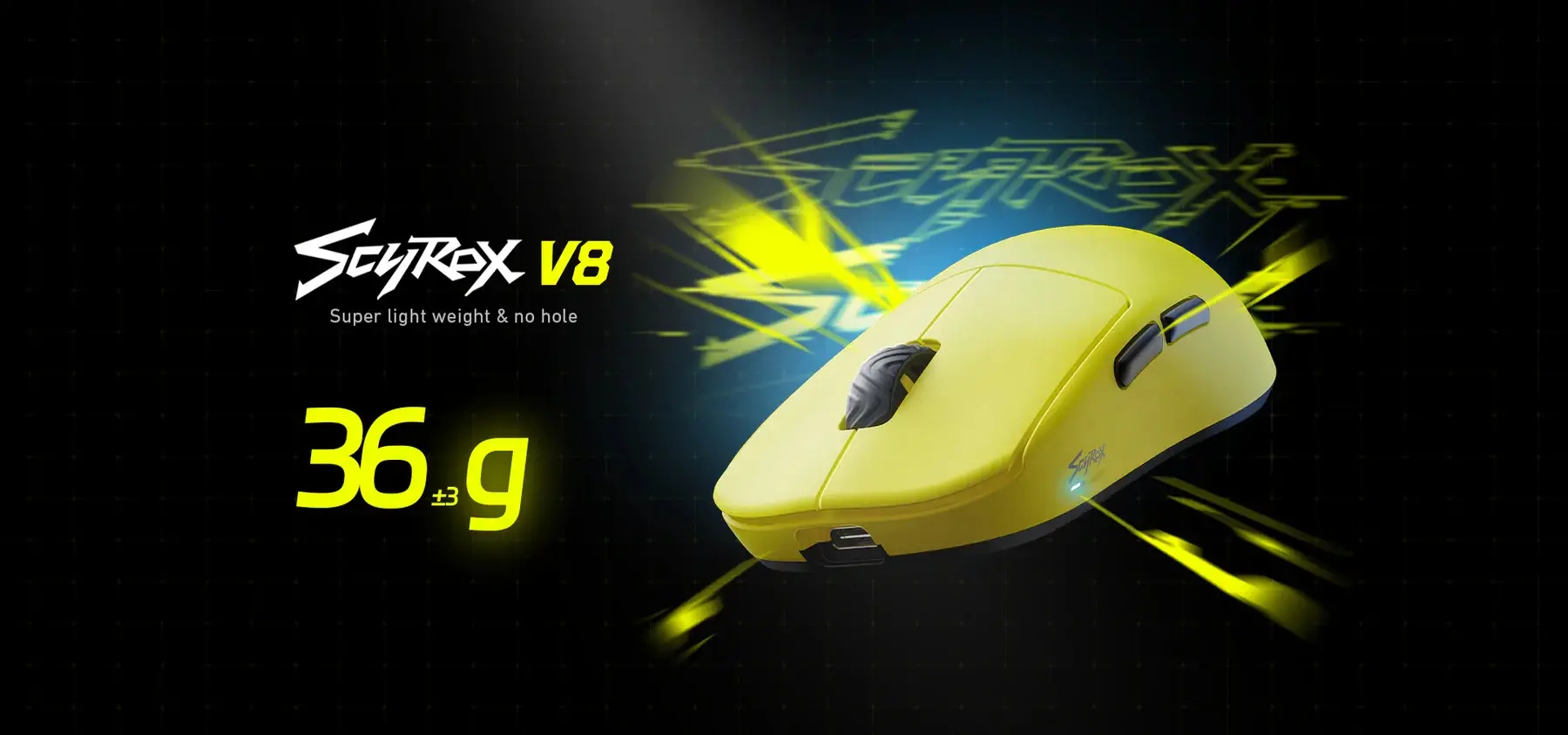 Scyrox професионална геймърска мишка V8 White - Wireless Gaming Mouse - 8K Polling Rate - image 14