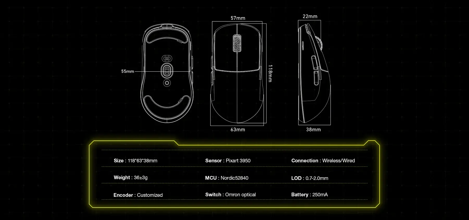 Scyrox професионална геймърска мишка V8 White - Wireless Gaming Mouse - 8K Polling Rate - image 15