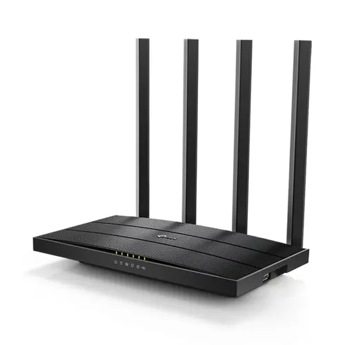 Безжичен рутер TP-LINK Archer C6U, AC1200, 5xGbE, 1x USB2.0, 4x външни антени - image 1