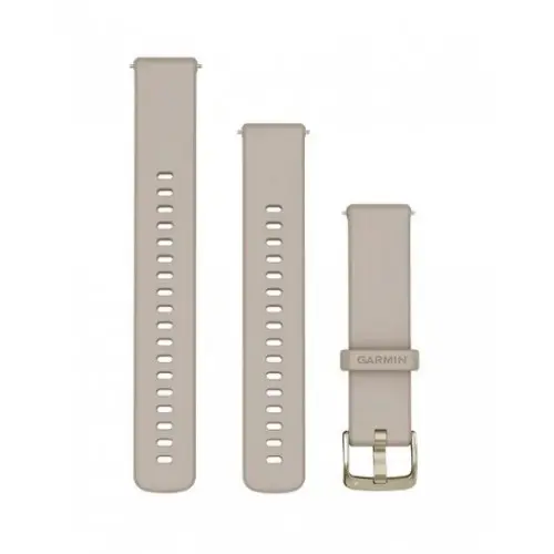 Garmin Бързоосвобождаваща се каишка - French Grey с Soft Gold (18 мм) 010-13256-02