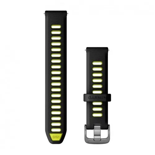 Garmin Curea cu eliberare rapidă - Black/Amp Yellow cu Slate (18 mm) 010-11251-A3 - 1