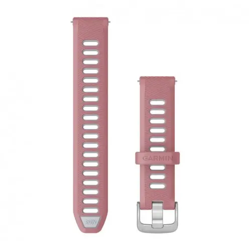 Garmin Бързоосвобождаваща се каишка - Pink/Whitestone с Silver (18 мм) 010-11251-A5