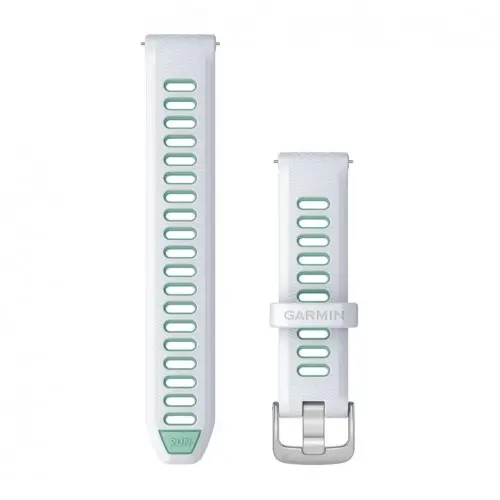 Garmin Curea cu eliberare rapidă - Whitestone/Tidal Blue cu Silver (18 mm) 010-11251-A4