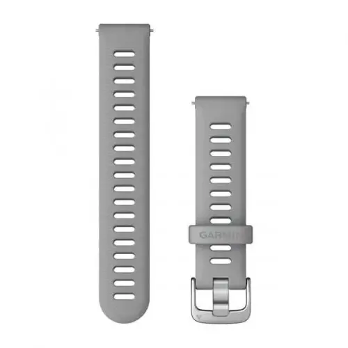 Garmin Бързоосвобождаваща се каишка - Powder Grey с Silver (18 мм) 010-11251-3G
