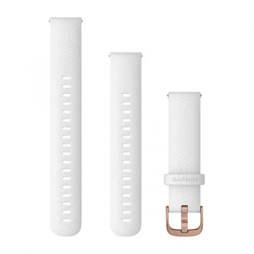 Garmin Curea cu eliberare rapidă - White cu Rose Gold (18 mm) 010-12932-0F - 1