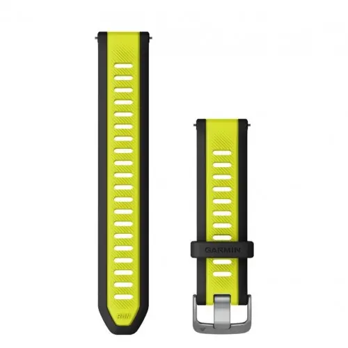 Garmin Curea cu eliberare rapidă - Galben Amp silicon/Negru (20 mm) 010-11251-AL
