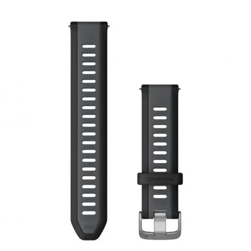 Garmin Λουράκι ταχείας αποδέσμευσης - Μαύρο/Γκρι σχιστόλιθου (20 mm) 010-11251-AG