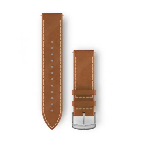 Garmin Бързоосвобождаваща се каишка (20 мм) - Tan Italian Leather с Silver 010-12691-0A