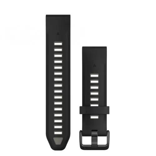Garmin QuickFit® 20  Black/Pebble Gray силоконова каишка 010-13391-00