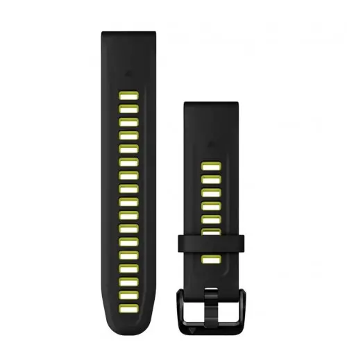 Garmin QuickFit® 20 curea din silicon Negru/Lime electric 010-13279-03