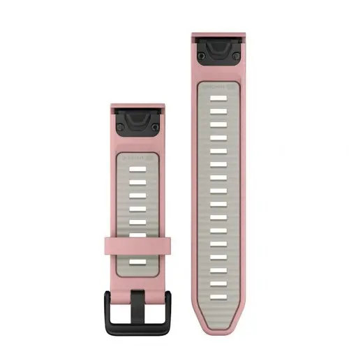 Garmin QuickFit® 20 Dust Rose/Fog Gray силоконова каишка 010-13391-05 - image 1
